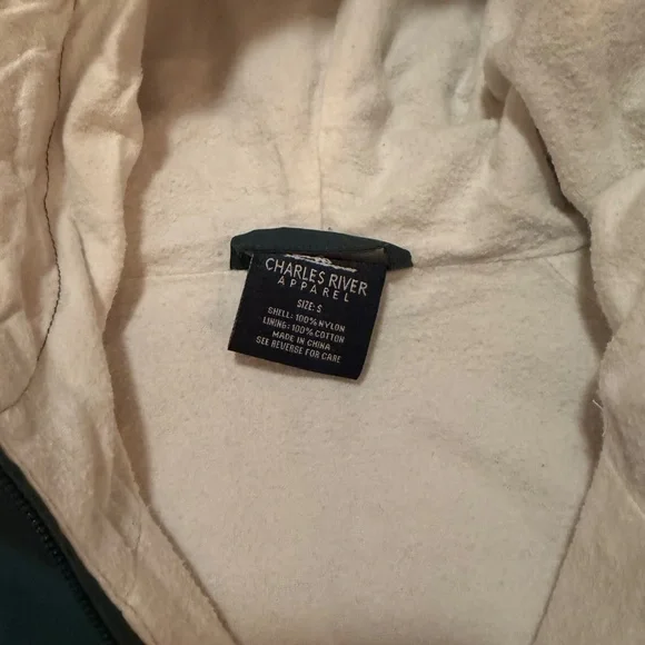 Charles River Princeton University Rockefeller College Crest Jacket Green Sz S - Picture 4 of 7